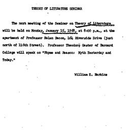 Announcements, 1968-01-04. ...