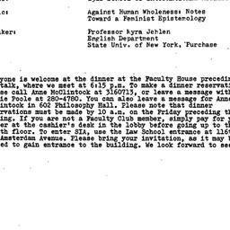 Announcements, 1985-03-04. ...