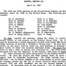 Minutes, 1986-04-16. Privat...