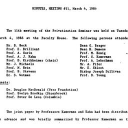 Minutes, 1986-03-04. Privat...