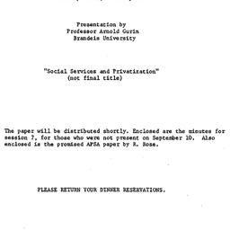 Announcements, 1985-10-09. ...