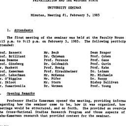 Minutes, 1985-02-05. Privat...
