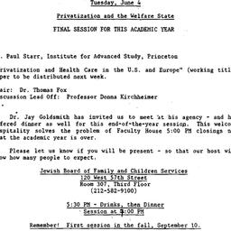 Announcements, 1985-06-04. ...