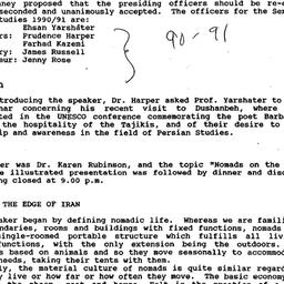 Minutes, 1990-05-01. Irania...