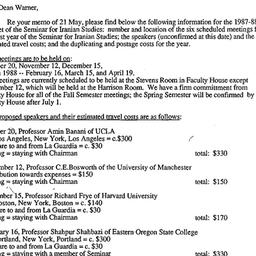 Correspondence, 1987-05-29....