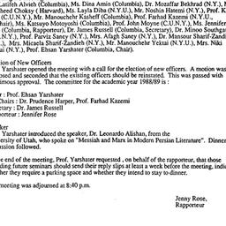 Minutes, 1988-10-11. Irania...