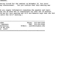 Correspondence, 1998-01-20....