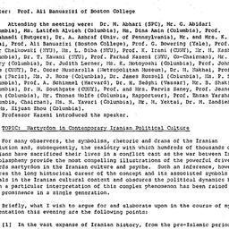 Minutes, 1988-03-23. Irania...