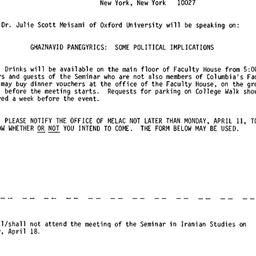 Announcements, 1988-04-18. ...