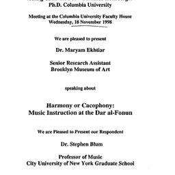 Announcements, 1998-11-18. ...
