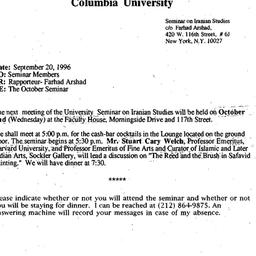 Announcements, 1996-10-02. ...