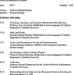 Schedules, Comparative Stud...