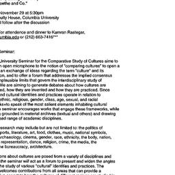 Announcements, 1999-11-29. ...