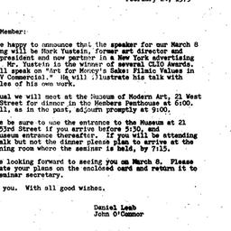 Announcements, 1979-02-24. ...