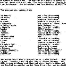 Minutes, 1989-10-26. Cinema...