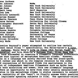 Minutes, 1990-09-27. Cinema...