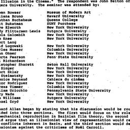 Minutes, 1990-11-15. Cinema...