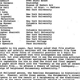 Minutes, 1990-12-13. Cinema...