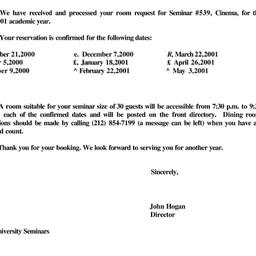 Correspondence, 2001-05-22....
