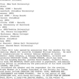 Minutes, 2001-02-22. Cinema...