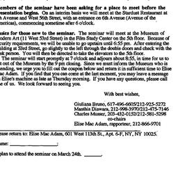 Announcements, 1994-03-08. ...