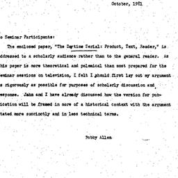 Speaker's paper, 1981-1...