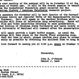 Announcements, 1981-10-27. ...