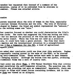 Minutes, 1983-10-20. Cinema...