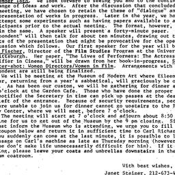 Announcements, 1987-08-25. ...