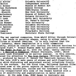 Minutes, 1987-02-19. Cinema...