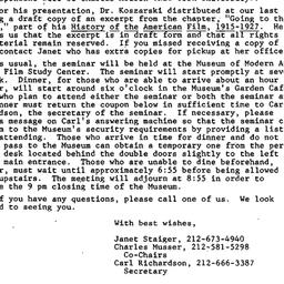 Announcements, 1986-11-19. ...