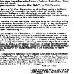 Announcements, 1994-11-01. ...