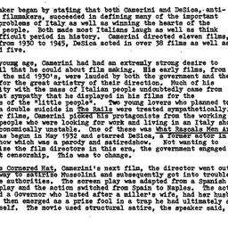 Minutes, 1980-10-06. Cinema...