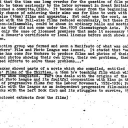 Minutes, 1981-04-16. Cinema...
