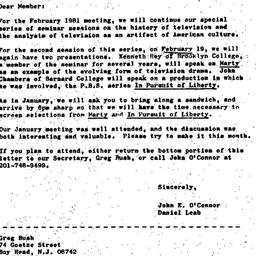 Announcements, 1981-02-04. ...
