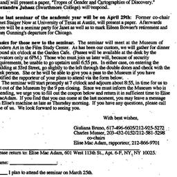 Announcements, 1993-03-09. ...