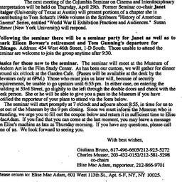 Announcements, 1993-04-09. ...