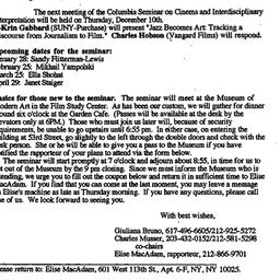 Announcements, 1992-11-28. ...