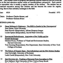 Background paper, Cinema an...