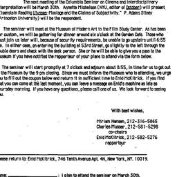 Announcements, 1989-03-14. ...