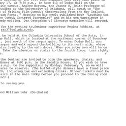 Announcements, 2000-02-02. ...