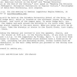 Announcements, 2000-04-04. ...