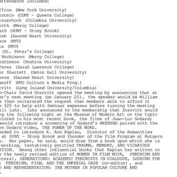 Minutes, 1999-12-09. Cinema...