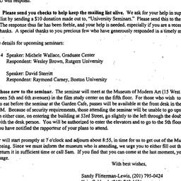 Announcements, 1995-10-20. ...
