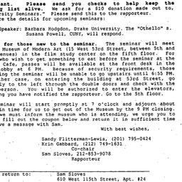 Announcements, 1996-02-05. ...