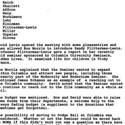 Minutes, 1998-05-14. Cinema...