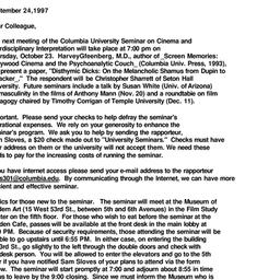 Announcements, 1997-09-24. ...