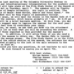 Announcements, 1988-03-25. ...