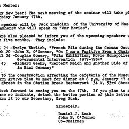Announcements, 1980-01-03. ...
