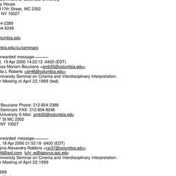 Minutes, 1999-04-22. Cinema...